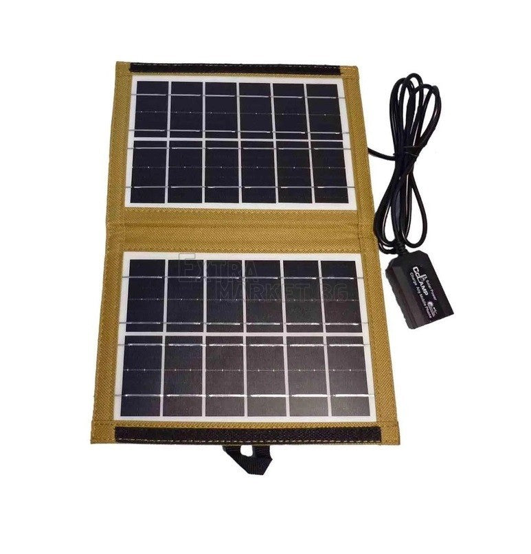 Соларен панел 6V-7W в комплект с мобилна батерия 8000 mAh
