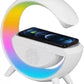 Смарт устройство 4в1, Часовник, Тонколона, Лампа, Безжично зарядно, Smart G-lamp