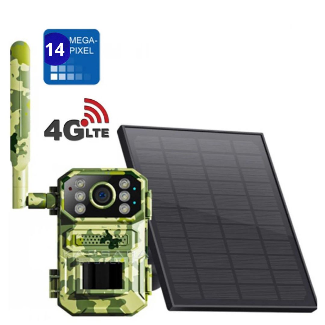 4G ловна камера в камуфлаж с антена и соларен панел