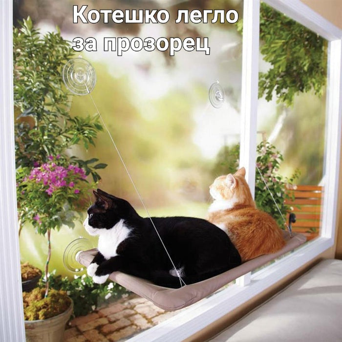 Котешко легло за прозорец