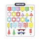 Магнитен конструктор „Цветен замък“ – 110 части, образователна игра за деца