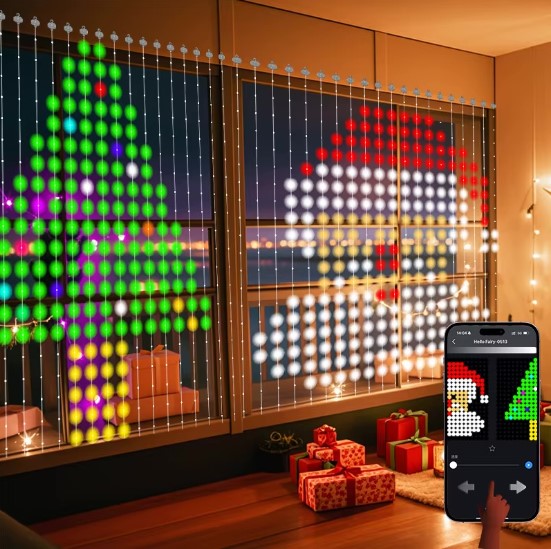 Smart Led завеса с управление от телефон или дистанционно