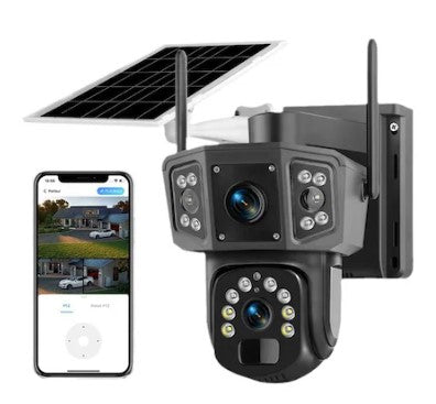 12MP Соларна смарт камера с два обектива