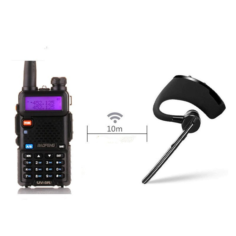 Радиостанция Baofeng и Bluetooth слушалка – безжичен обхват 10 м