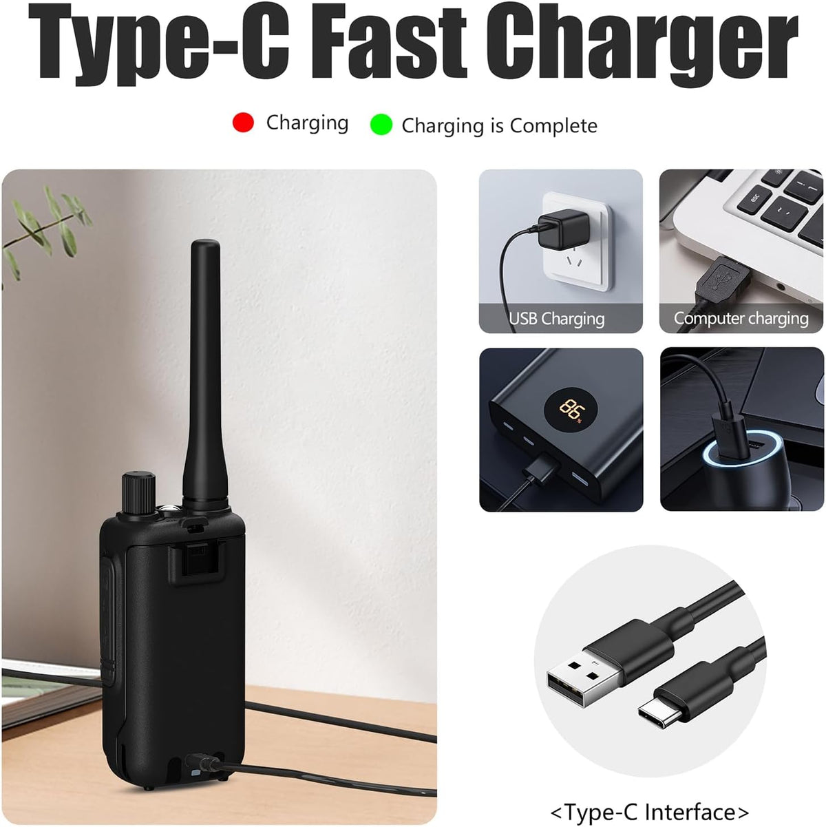 Baofeng UV-5R Mini с бързо зареждане през USB Type-C