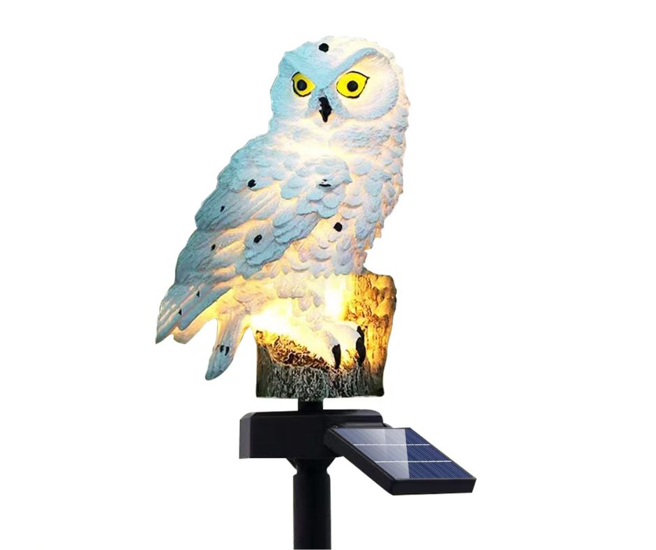 Комплект 4 броя соларни градински лампи с животни