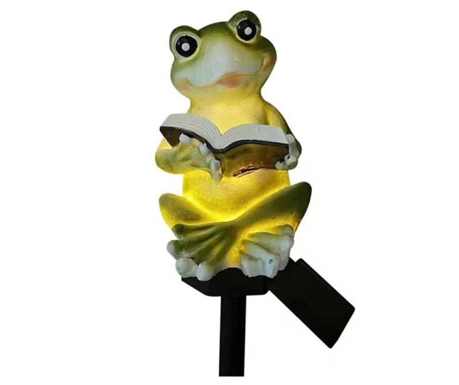 Комплект 4 броя соларни градински лампи с животни