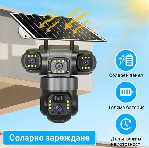 12MP HD Smart 4G Соларна Камера