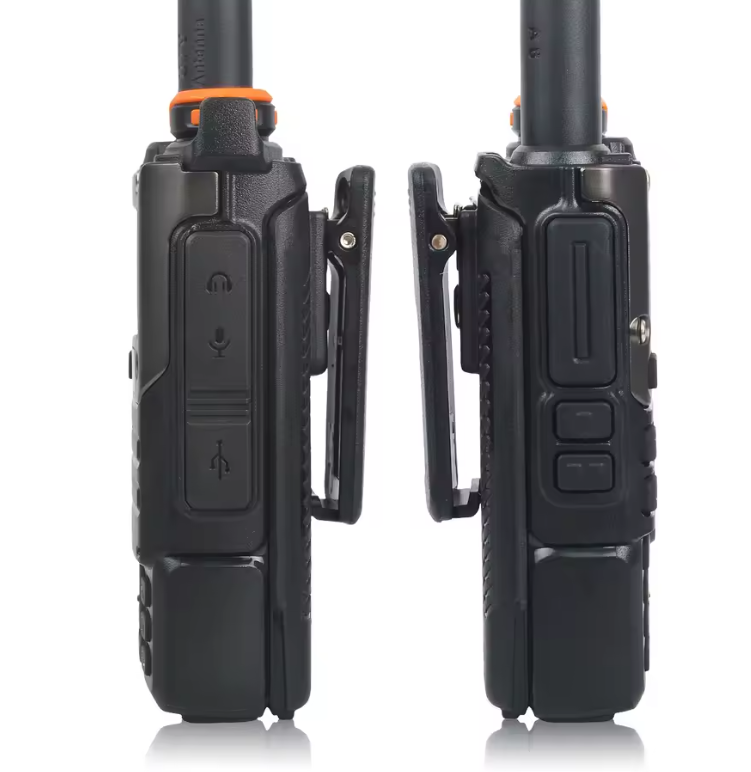 Quansheng UV-K5 – страничен изглед с PTT бутони
