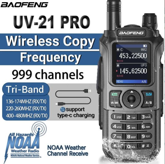 Водоустойчива двубандова радиостанция Baofeng UV-21 PRO