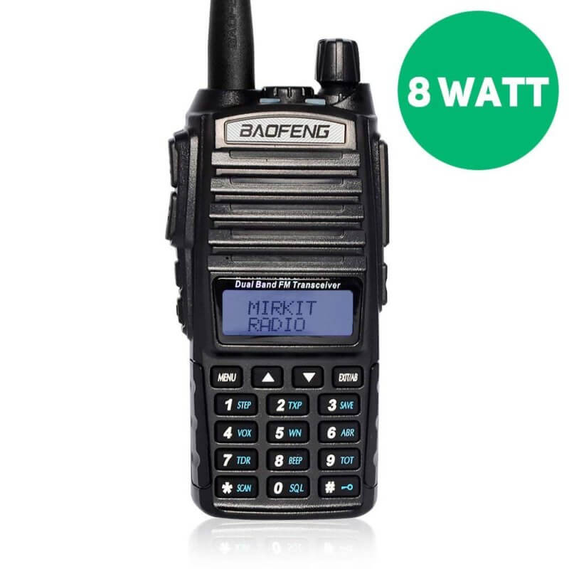 Двубандова радиостанция Baofeng UV-82 8W – изглед отпред