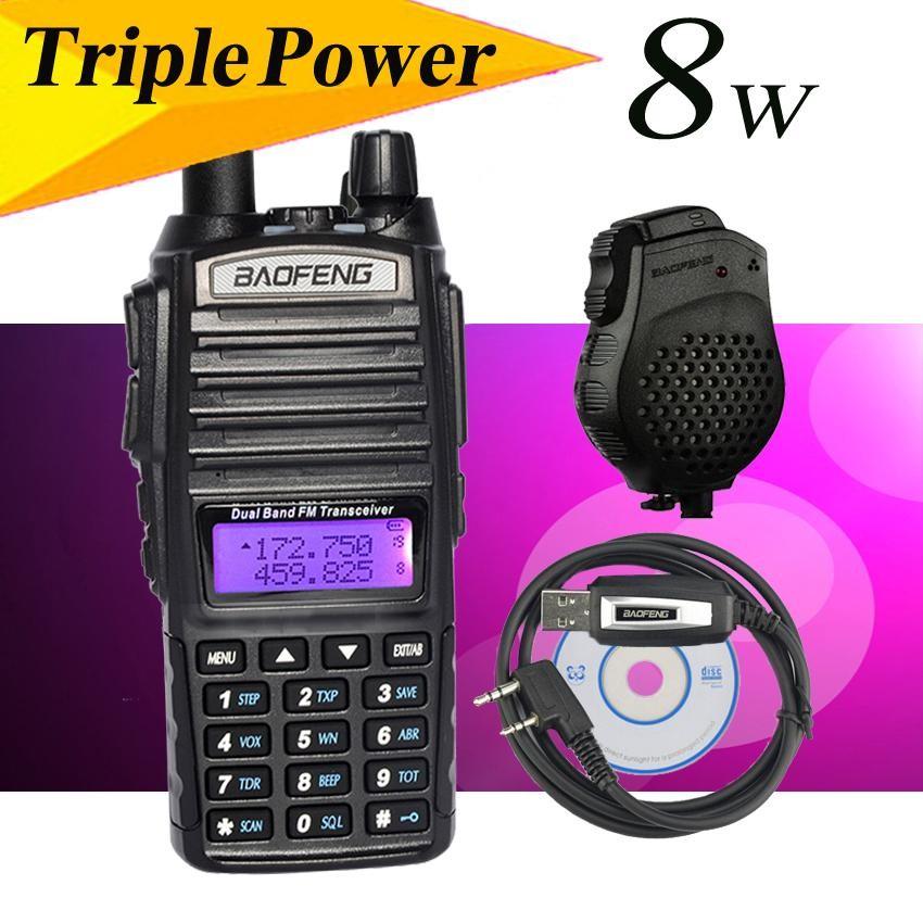 Baofeng UV-82 8W с три нива на мощност и слушалка с микрофон