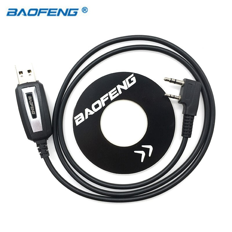 USB кабел за програмиране на радиостанции Baofeng с диск със софтуер