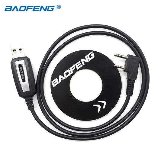 USB кабел за програмиране на радиостанции Baofeng с диск със софтуер